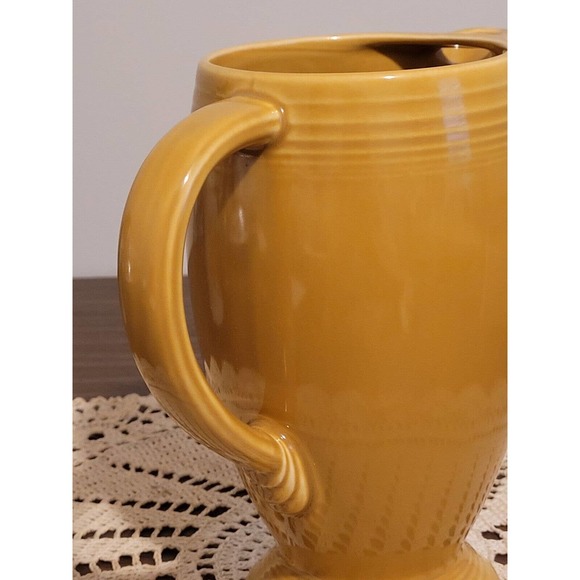 Vintage FiestaWare Antique Gold Coffee Server Pot Pitcher No Lid - Picture 4 of 5